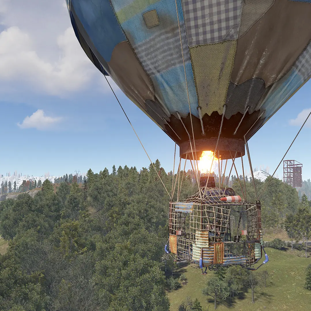 If you're not in a hurry, a Hot Air Balloon will eventually get you there
